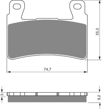 GOLDFREN Brake Pads 279 Ceramic Carbon S3