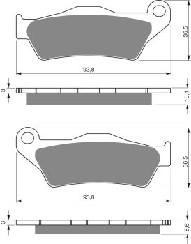 GOLDFREN Brake Pads 292 Ceramic Carbon AD