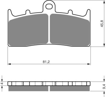 GOLDFREN Brake Bads 318 Ceramic Carbon S3