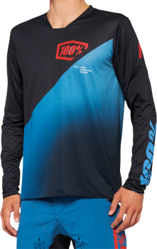 JERSEY R-CORE X LS BK/BL S