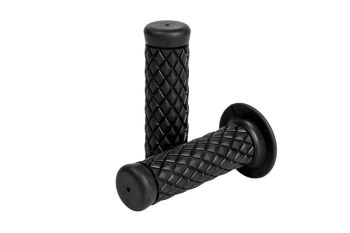 Handgrips, Cafe style, Black for Ø 25 mm (1")
