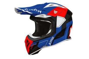 Airoh Helmet Aviator Ace 2 Shield Blue/Red gloss S