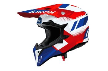 Airoh Helmet Wraaap Vision Red/Blue gloss M