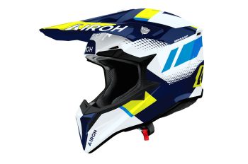 Airoh Helmet Wraaap Vision Yellow/Blue gloss M