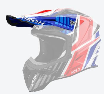 Airoh Aviator Ace 2 Peak Proud Blue/Red Gloss