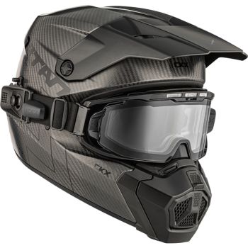 CKX Helmet Titan AMS Pro Matt Carbon + Heated Photochromic Goggles