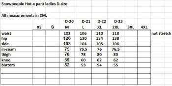 Snow People Hot-X Woman pants D-size