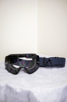 AMOQ MX Goggles Vision Magnetic Dark Grey-Black - Clear
