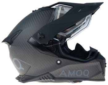 AMOQ Recoil Electric visor Carbon ADV helmet Blackout
