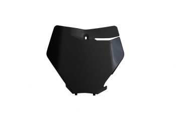 UFO Front number plate KTM125-525 SX/SXF 2019-22 Black 001
