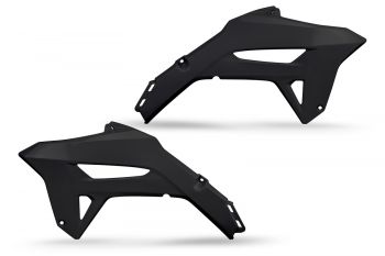 UFO Radiator Covers CRF250R 22-24 CRF450R 21-24 Black 001