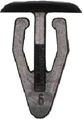 Keretüübel Ø 7,8 - 8,0 MM POM BLACK 20Tk.