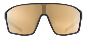 Spect Red Bull Daft Sunglasses Shiny Black w Smoke Gold Mirror lens