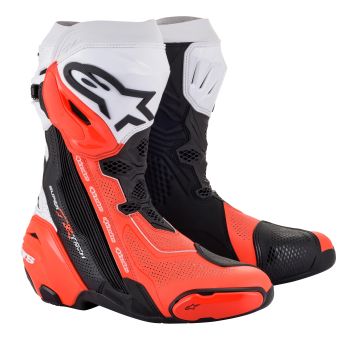 Alpinestars Boot Supertech R Vented v2 Black/White/Fluo Red 39