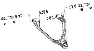 Sno-X A-Arm bushing kit Polaris