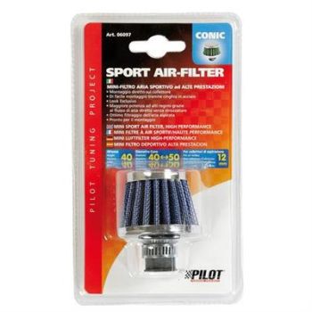 SPORT ÕHUFILTER, 12MM, 40X60MM