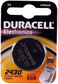 TABLETT-PATAREI, DURACELL, CR2430, 3V