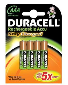 AKU,DURACELL, AAA, 4 TK, 800mAh