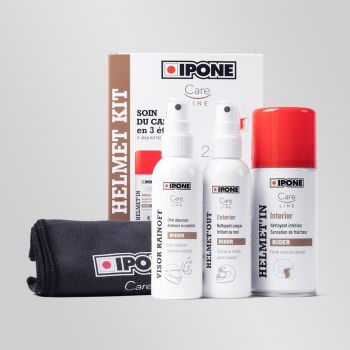 PACK NETTOYANTS CASQUE INTRIEUR/EXTRIEUR IPONE
