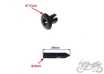 Plastiku tüübel M8, 10tk pakis