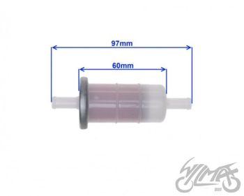 Bensiinifilter 8mm,,pikkus 97mm