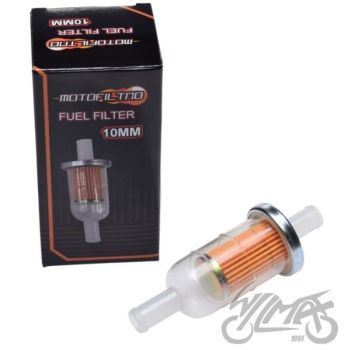 Bensiinifilter, paber element 10mm Honda/KAWASAKI/Yamaha/Suzuki
