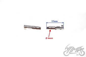 Klemm, emase pistikuga 4,0 mm (ümmargune), 100 tk pakis