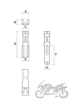Klemm, isase pistikuga 2,3mm