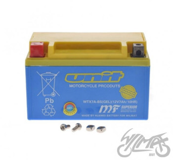 Aku wtx7a-bs (ytx7a-bs) (geel) WM MOTOR 12 VOLTI