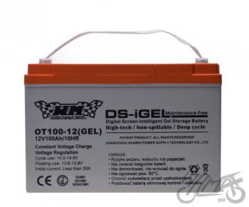 Aku ot100-12v 100ah päikesepaneelide, matkaauto, jaht ...