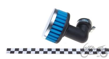 Õhufilter d.34mm, 90 kraadi nurgaga, madal, poroloon