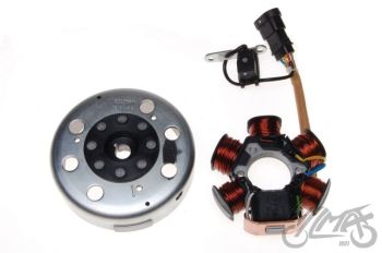 Süüte komplekt (magneeto+mähis), 6 pooli, 6 juhet