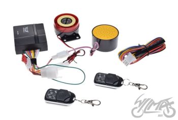 Alarmi komplekt - häire, kõlar, kaug käivitus/suretus - mootorrattale / rollerile
