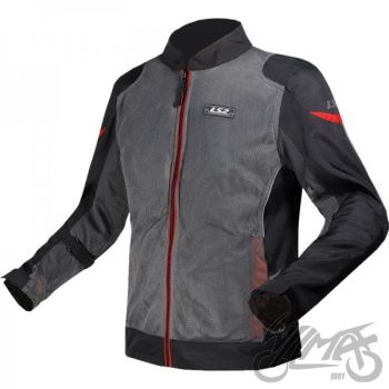 KURTKA LS2 AIRY EVO MAN GREY BLACK RED XXL