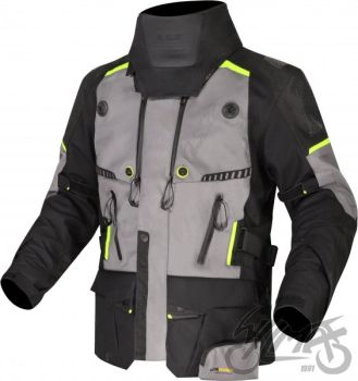 KURTKA LS2 APOLLO MAN BLACK DARK GREY H-V YEL. S