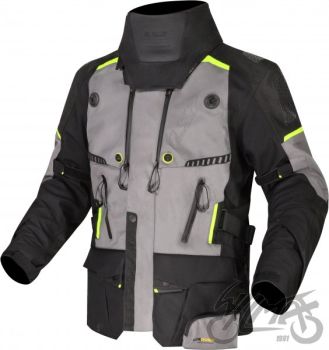KURTKA LS2 APOLLO MAN BLACK DARK GREY H-V YEL. L