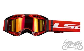 GOGLE LS2 AURA PRO CZARNO-CZERWONE LUSTRZANKA