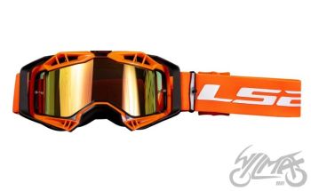 GOGLE LS2 AURA PRO CZARNO-POMARA?CZOWE LUSTRZANKA