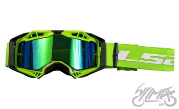 GOGLE LS2 AURA PRO CZARNO-ZIELONE LUSTRZANKA