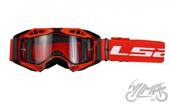 GOGLE LS2 AURA CZERWONE PINLOCK EXTRA