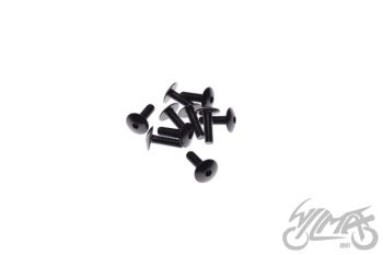 Polt, alumiinium, must 6x20, 10tk pakis