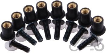 Polt koos mutri ja seibiga (tuuleklaasile)