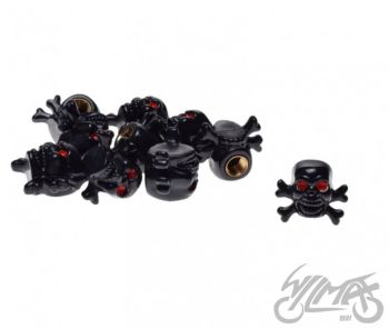 Ventiilikork pealuuga, must (10tk)