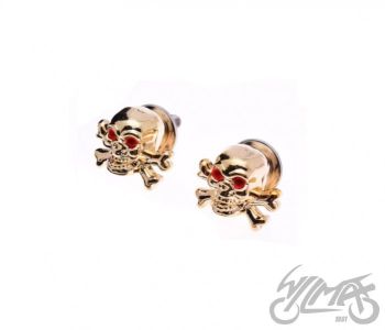 Polt numbrimärgi alusele - pealuu/luud, kuldne