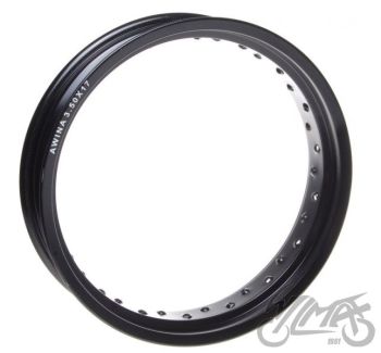 Velje võru 17”x3,50 36 kodarat, alumiinium must