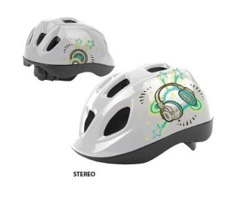 Kiiver Drag Stereo S valge/kollane/rohel