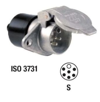Pistikupesa 7-kl.al.24v "s" kruvi member