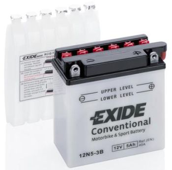 Aku exide 12v hooldatav 5ah 40a(en) 120x60x130 -/+