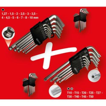 L-kuuskantide ja TORX TR komplekt 22-osa