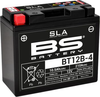 BS Battery BT12B-4 (FA) SLA - Sealed & Activated (4)
